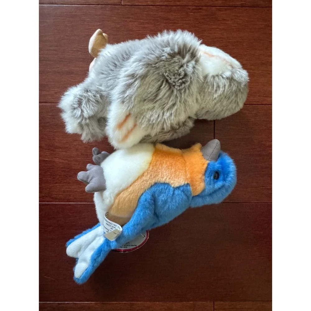 Cabin Critters Plush Bird Set Eastern Bluebird and Barn Owl Stuffed Animals 2002